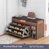 Leather Shoes Cupboards Furniture Simple Entrance Ultra Thin Flip Shoe Rack for Hallway Large Capacity Storage Hallway Bench