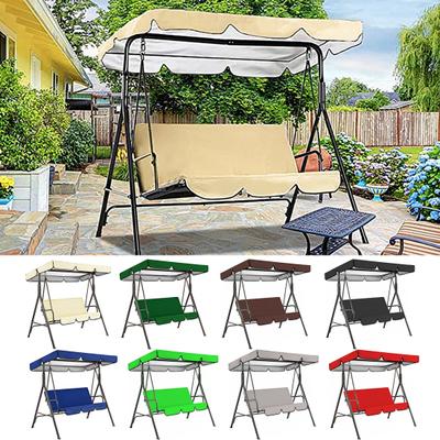 Garden Swing Waterproof Canopy Replacement Simple Installation Waterproof UV-proof Outdoor Patio Swing