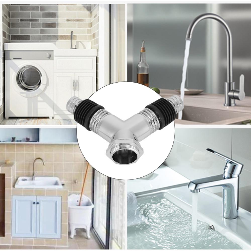 ABS Material Y Pipe Connector Backflow Preventer Floor Drain Connector  Washing Machine