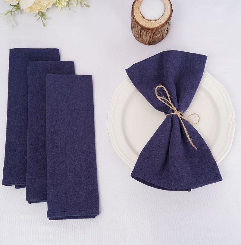 50PC 30X45CM Table Cloth Napkins Cotton Durable Fabric Reusable Kitchen Dining Easter Wedding Christmas baby shower Decoration