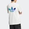 Adidas Originals Gradient Logo Print Sports Short Sleeve T-Shirt Men Tops Han-Jade-White IK8683