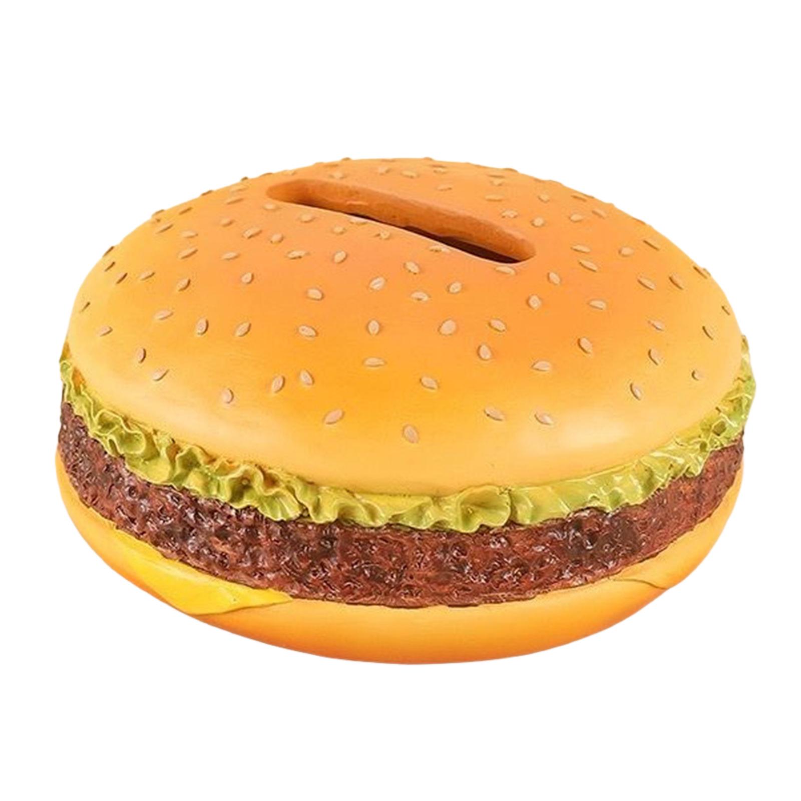 

Creative Hamburger Tissue Box Desktop Napkin Dispenser Cute Burger Paper Box for Home Office Living Room Restaurant Decoration жовтий