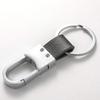 Keyrings Men's Metal Leather Car Keychain Creative Small Gift Black
