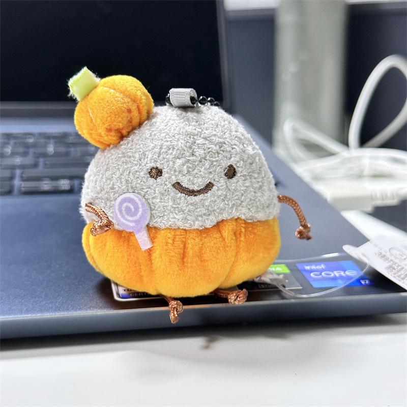 Cute Mini Sumikkogurashi Halloween Creature Explosion Shrimp Tail Weed Furoshiki Plush Toy Doll Pendant Girl Holiday Gift