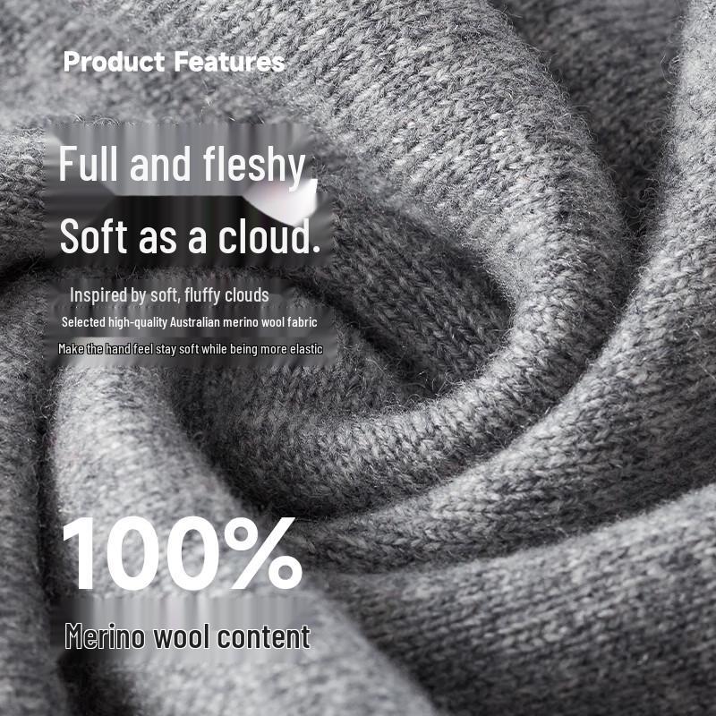 Hengyuanxiang Men's 100% Pure Wool Thermal Pants