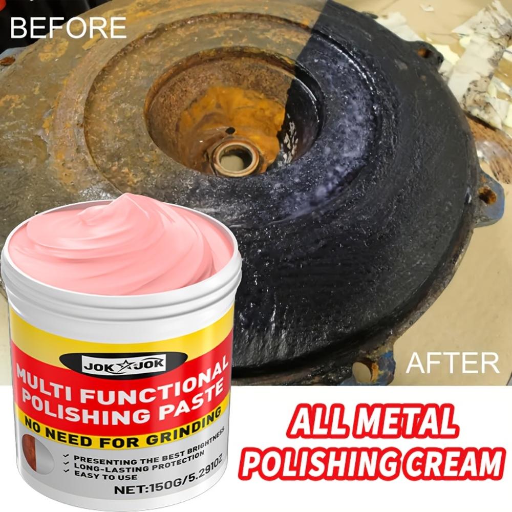 JOKJOK Metal Polishing & Rust Converter - No-Sanding Formula, Instant Rust Conversion & Chrome Repair Paste for Cars, Motorcycle