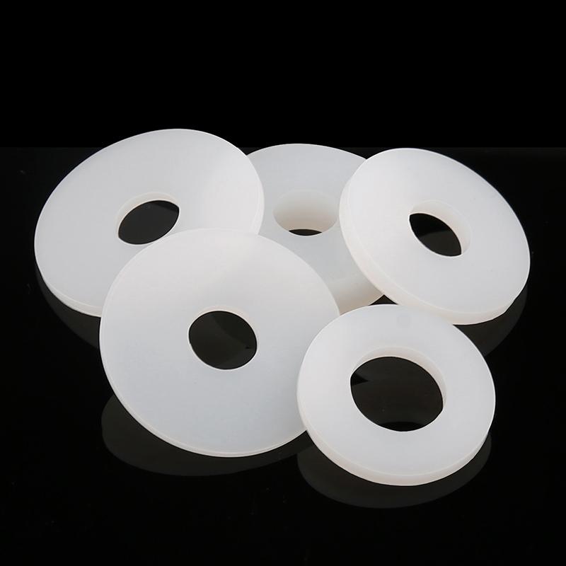 1~50pcs ID:2~45mm OD:5~56mm Silicone Rubber Flat Gaskets White Silicon O Rings Seal Washers Sealing Ring T:1/1.5/2/3mm