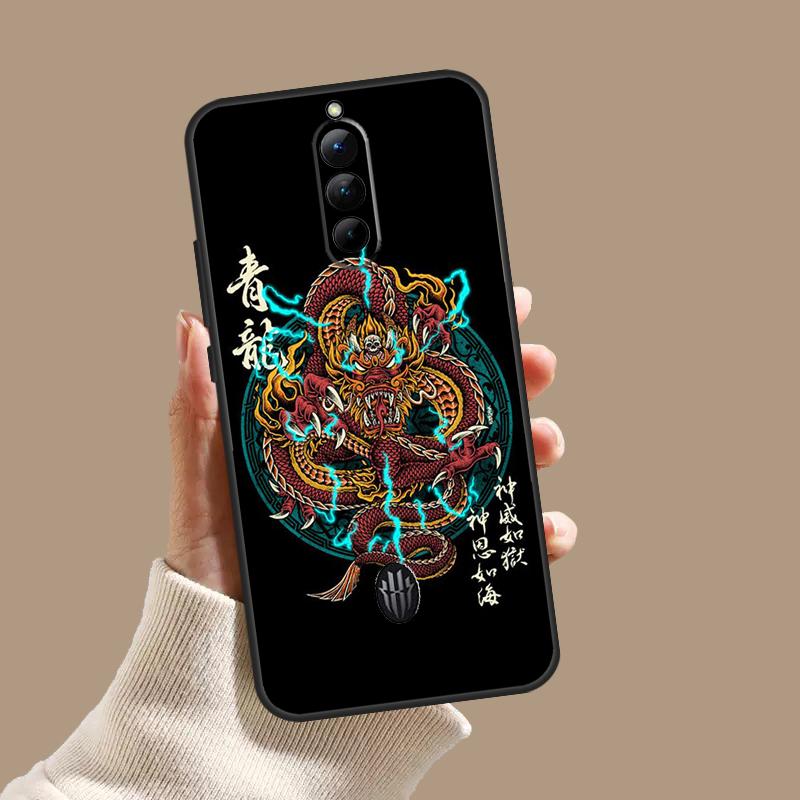 Fashion Chinese Dragon Case For ZTE Nubia Red Magic 11 9S 8S 8 9 10 10S Pro Plus 6 7 6S 7S Pro 5G 6R 10 Air Cover