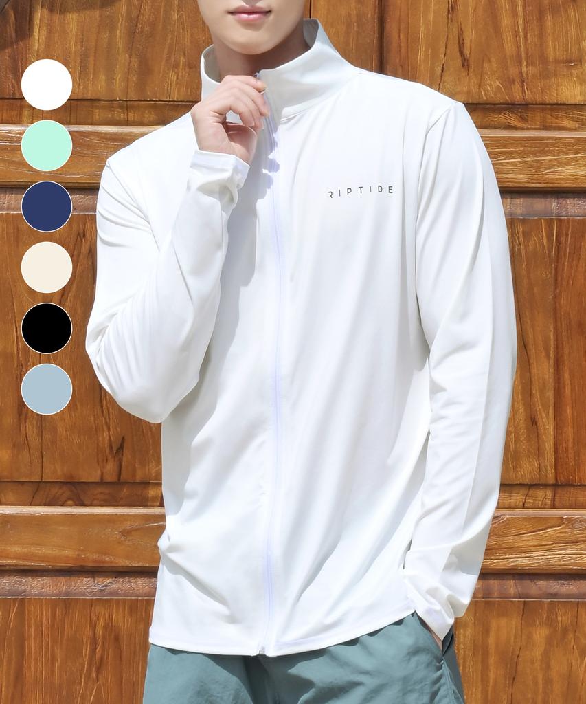 Helingbon Loose Fit Active Zip-Up Rash Guard (6 Colors) / Rc903M (B Type)
