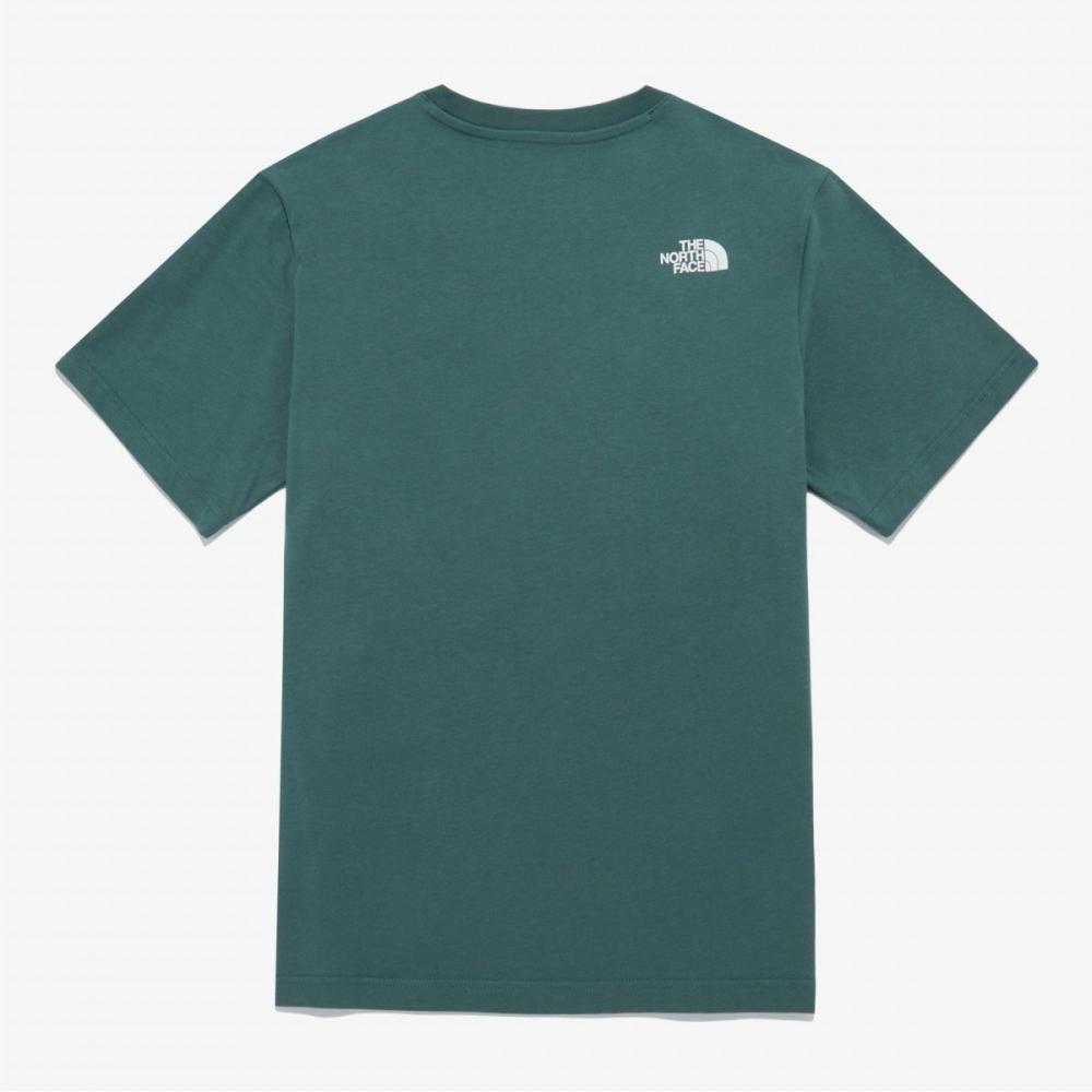 [norTh Face Official] NT7uq50d CoTTon Basic ShorT Sleeve T shirT 4 Green Bay