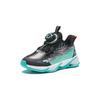 Anta Childrens Red Flame Shock Absorbing Wear Resistant Low Top Running Shoes Kids Running Shoes Black Green 312419912N-8
