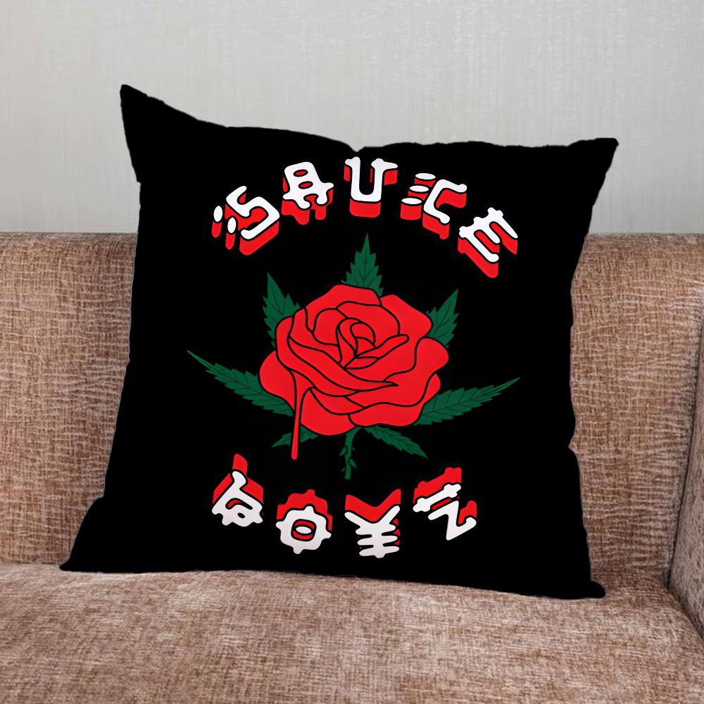 E-Eladio Carrion Sauce Boyz Pillow Case For Home Bedroom Car Office Decoration Living Room Sofa Cushion Cover Suitable