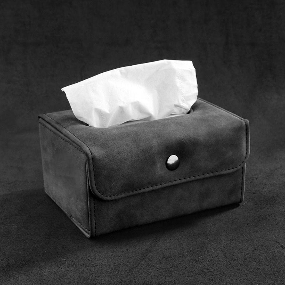 Center Console Car Sun Visor Folding Design Car Tissue Box Backseat Tissue Case  Car Accessories