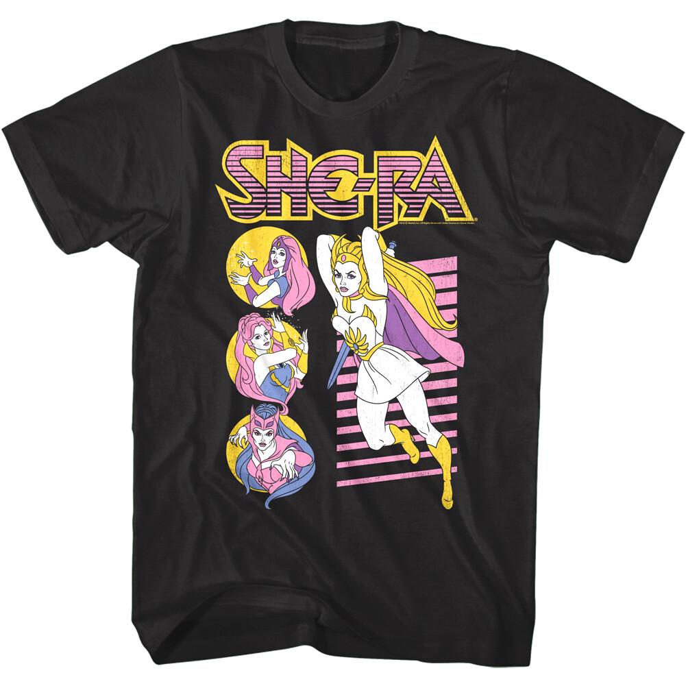 Masters of the Universe She-Ra Characters Men T Shirt Princess Adora Glimmer L