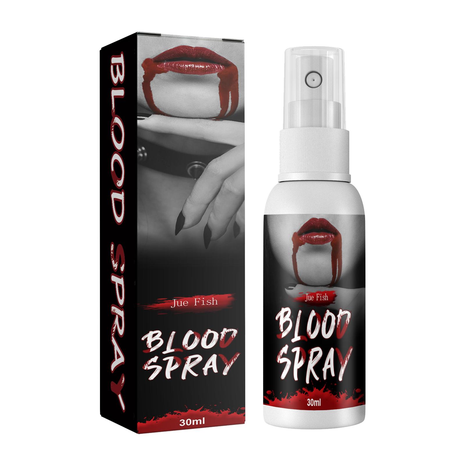 Jue-Fish Plasma Spray, Plasma Fake Blood, Vampire Zombie Blood, Simulated Blood for Decoration, Film and Television Makeup Props