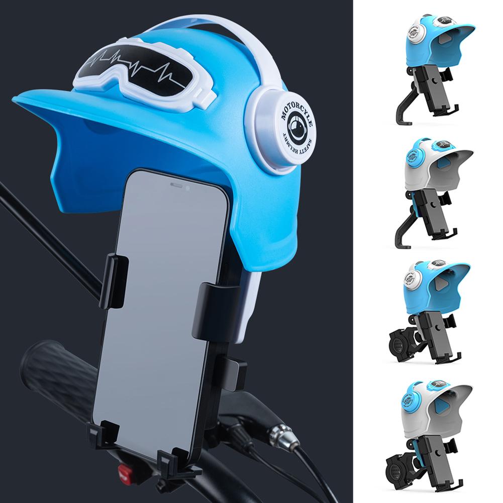 Motorcycle Phone Holders Universal Motorcycle Handlebar Mount Phone Stand With Sun Visor GPS Navigation Support Bracket