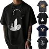 Disney Mickey Mouse Donald Duck Printed Mens TShirt Summer Casual Cute Cartoon Short Sleeve Top Mens Clothing Y2k Clothes Tee