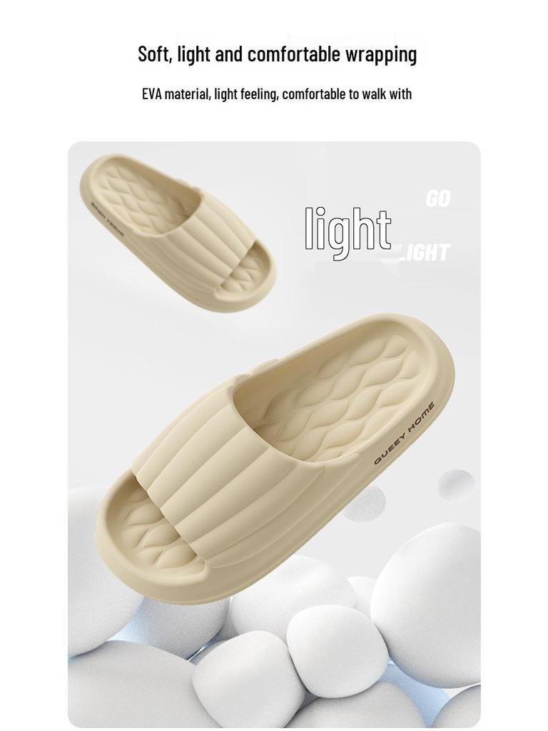 Stepping-on-Clouds: Non-Slip, Thick-Soled EVA Summer Slippers for Men & Women – Ideal for Indoor, Outdoor, and Bathroom Use