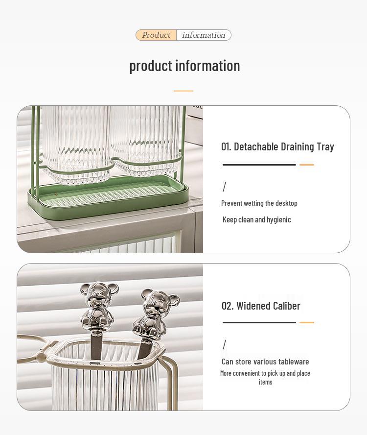 Luxus Wandhalter für Stäbchen & Besteck zum Abtropfen