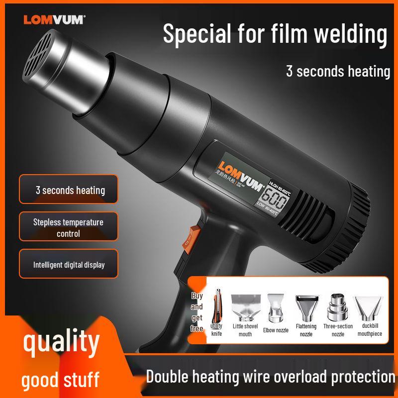 High-Power Digital Display Heat Gun for Industrial Use