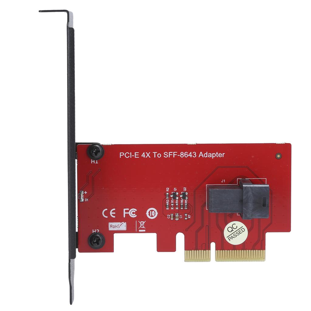 Carte Adaptateur Convertisseur SFF-8643 vers PCI-E 4X avec 1 Connecteur Femelle Mini SAS HD 36 Broches
