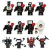 12pcs Toilet Man Series Super Titan TV Man Audio Man Monitor Man Assembly Building Block Toy Bag