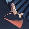 Rose Gold Tassel Bookmark Metal Book Page Marker High-quality Book Clip
