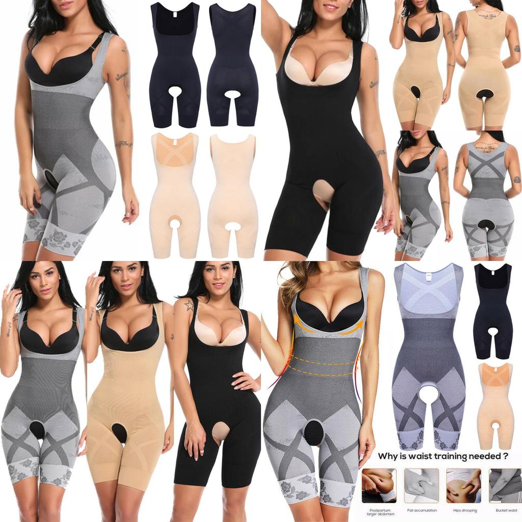 Comfortable Women Full Body Shaper Compression Bodysuit With Firm Control And Slimming Features