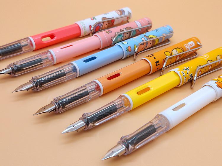 Odeme Student Pen Set: 2 Pens + 15 Refillable Ink Cartridges