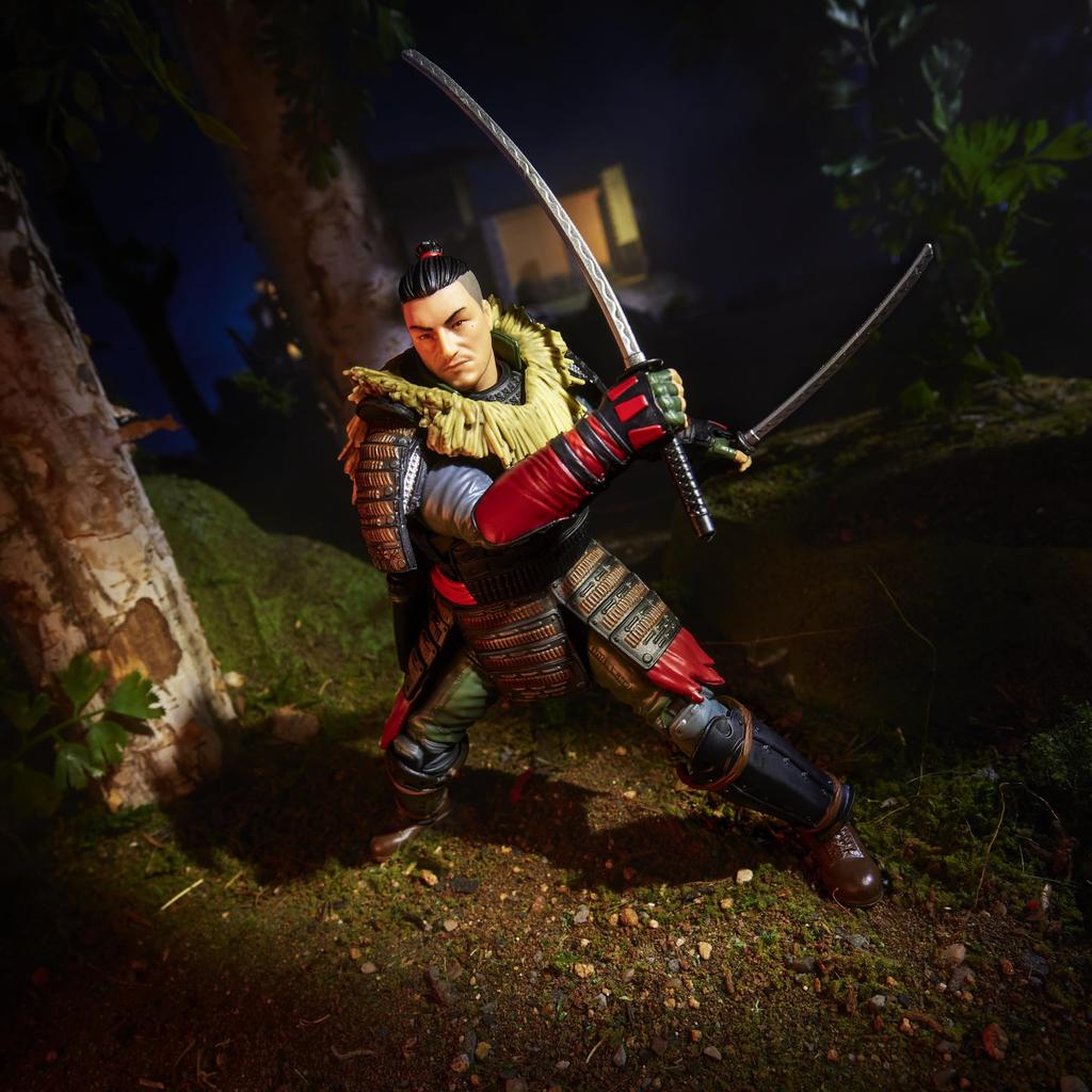 G.I. Joe Classifieds Series #174, Kyle Bud Jesso, Deluxe Collectible 6-inch Samurai Action Figure with 19 Accessories