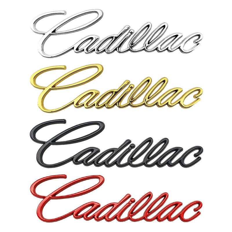 Cadillac Letters Logo Car Side Fender Rear Sticker For Escalade CT5 CT6 XT5 XT6 DTS SLS XLR ATS SRX Tiburon Styling Accessories