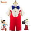 Nuovo Arrivo Costume Cosplay da Pinocchio per Ragazzi Set da Tre Pezzi Per Spettacolo Travestimento