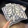 May Kaji Cashew Flower Square Scarf Retro Men's Silk Scarf Buckle British Style Scarf Men's Paisley Pattern Small Scarf Women