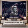 Custom Name Text Tapestry MAN Truck Personalized Polyester Wall Tapestry For Bedroom And Room