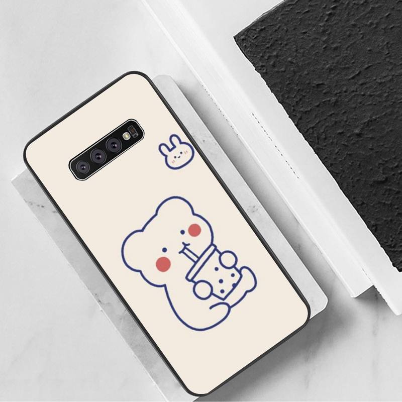 Cute Stick Illustration Phone Case For Samsung Galaxy S7 Edge Plus S9 S20Plus S20ULTRA S10lite S225G S10 Case