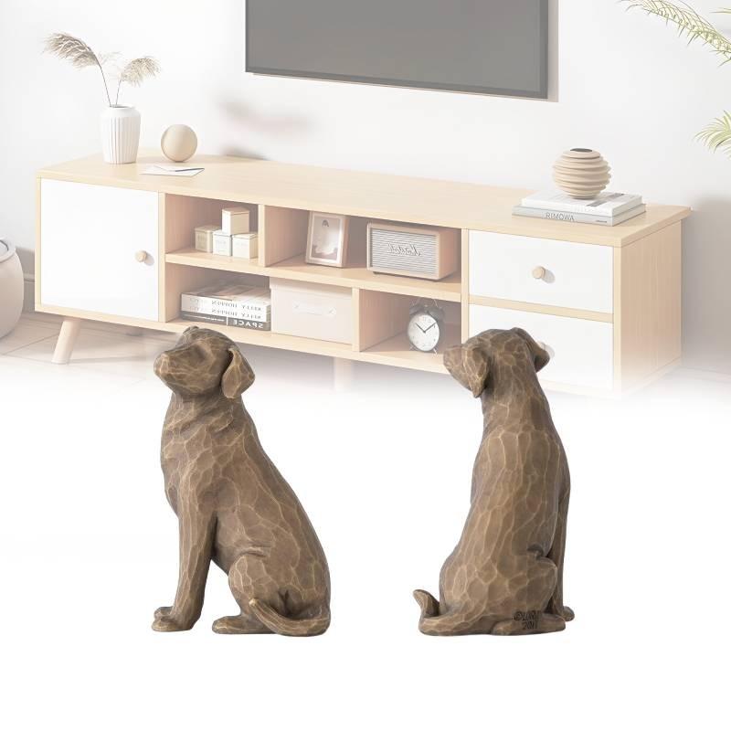 Tree Willow Love My Dog Dark Figurine Resin Multi Colour Desktop Toy Ornament