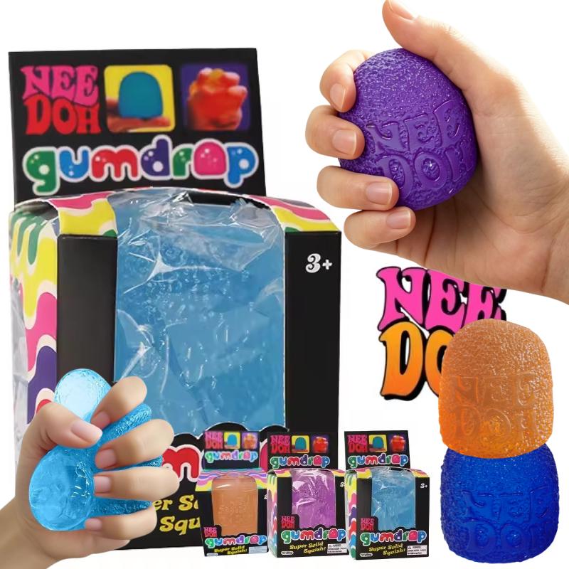 Favorite Toy Hot Schylling Nee Doh Gumdrop Soft Sensory Fidget Toy Collectible Stress Balls Assorted Colors 1 Pack Squeeze Toy