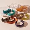 Practical Wide Acrylic Bangle Bracelets Geometric Bangle Statement Jewelry Suitable for Women Matching Fashion Outfits