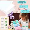 9 Rolls Thermal Sticker Paper for Mini PrinterSelfAdhesive Paper 57 * 25mm 3 Rolls White and 6 Rolls Colored HD Paper for Pocke