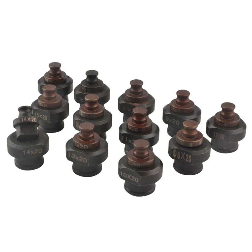 1 Pezzo Stampo Durevole per Punzonatura a Foro Rotondo 4,2-16,5 mm Matrice Idraulica in Metallo per Punzonatura MHP-20 per Macchina MHP-20