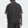 adidas Originals Black Unisex Star Print V-Neck Short-Sleeve T-Shirt KC3569