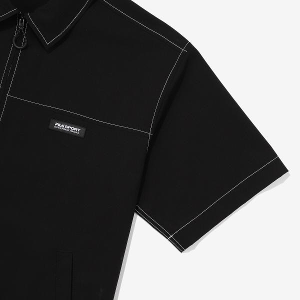 Fila Short Sleeve Shirt Ripstop Stretch Fs2jkg2137x Black