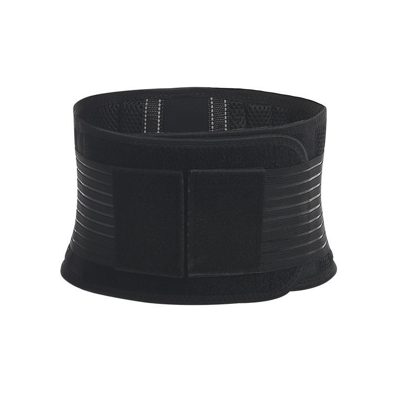 Sports Belt Steel Plate Support Waist Fitness Training Compression Abdomen Running Squat black