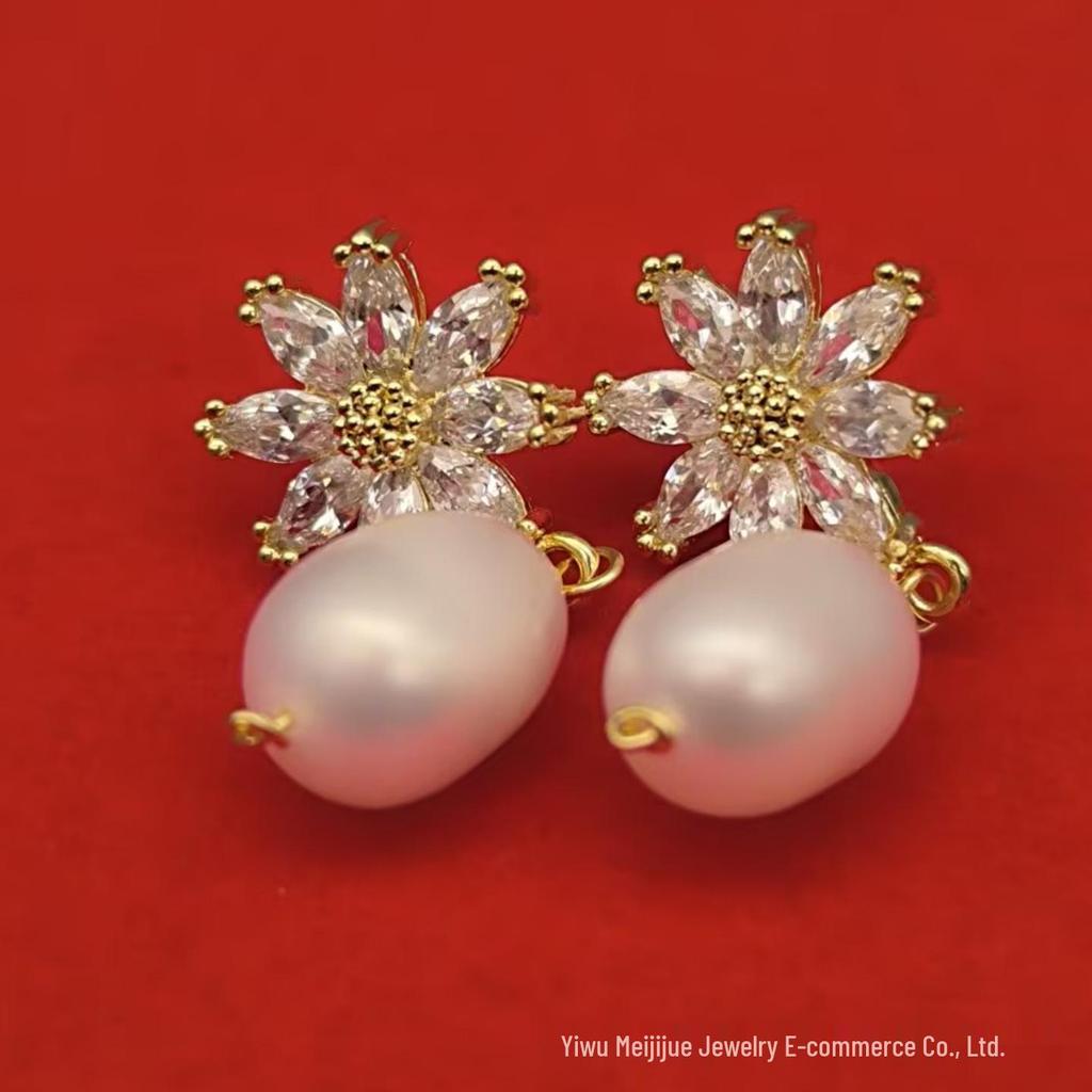 Exquisite Korean Butterfly & Pearl Zircon Stud Earrings – Versatile Fashion Accessory