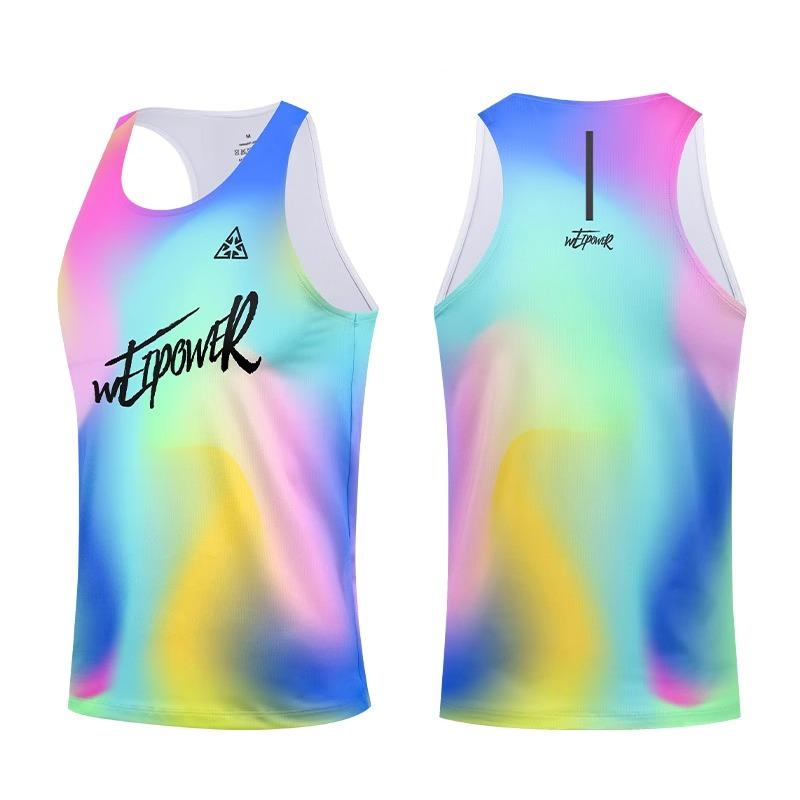 Summer Outdoor Running Sports Tank Tops Men's Marathon Professional Quick Drying Sleeveless Crew Neck Clothes