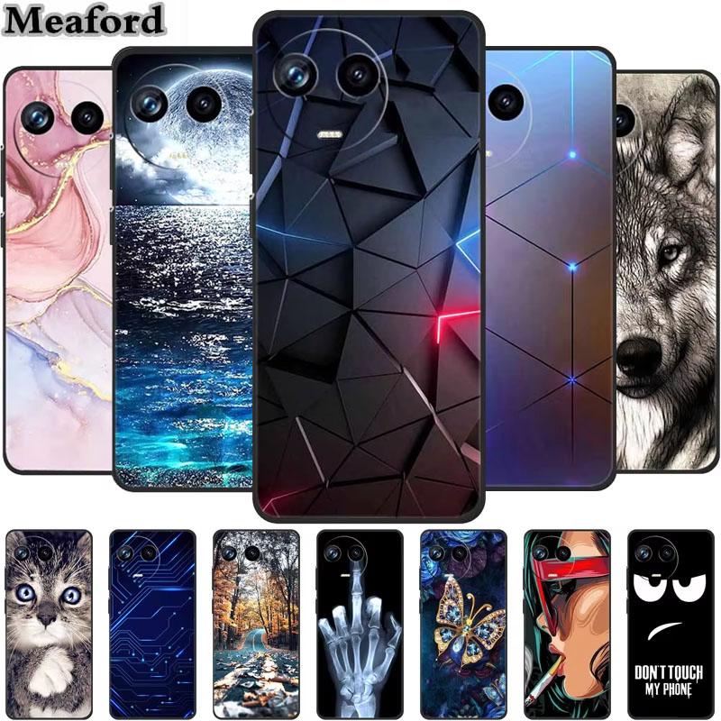 For Realme 11 11X 5G RMX3780 Case TPU Animals Soft Silicone Bumper Back Cover Phone Cases for Realme11X RMX3785 Wolf Cool Fundas