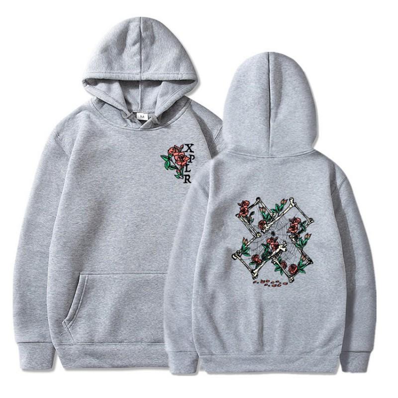 Couple Y2K Sam Colby XPLR Fleece Hoodie Streetwear Loose Fit Sweatshirt Youth