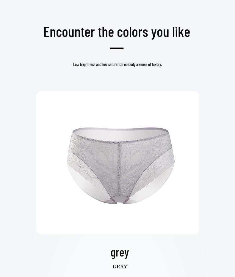 Women's Breathable Silk Lace Panties: Spring & Summer Comfort