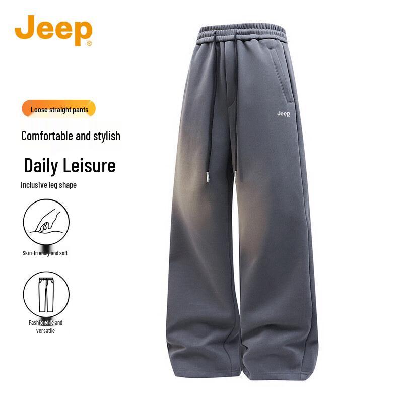 JEEP Men s Straight Leg Loose-Fit Casual Sweatpants 4XL