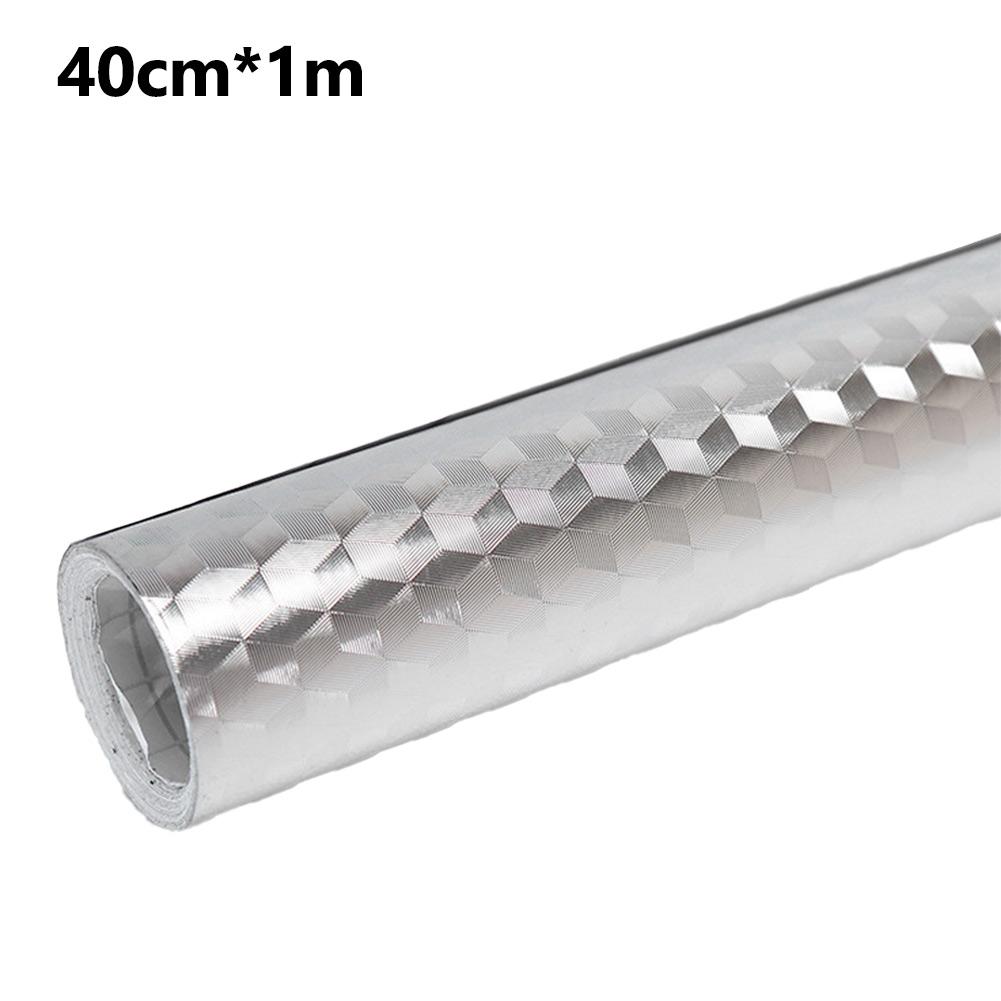 Aluminum Foil Waterproof Sticker for Kitchen Countertop Oilproof Anti Dust 5M Long Great for Cabinet and Tile Protection
